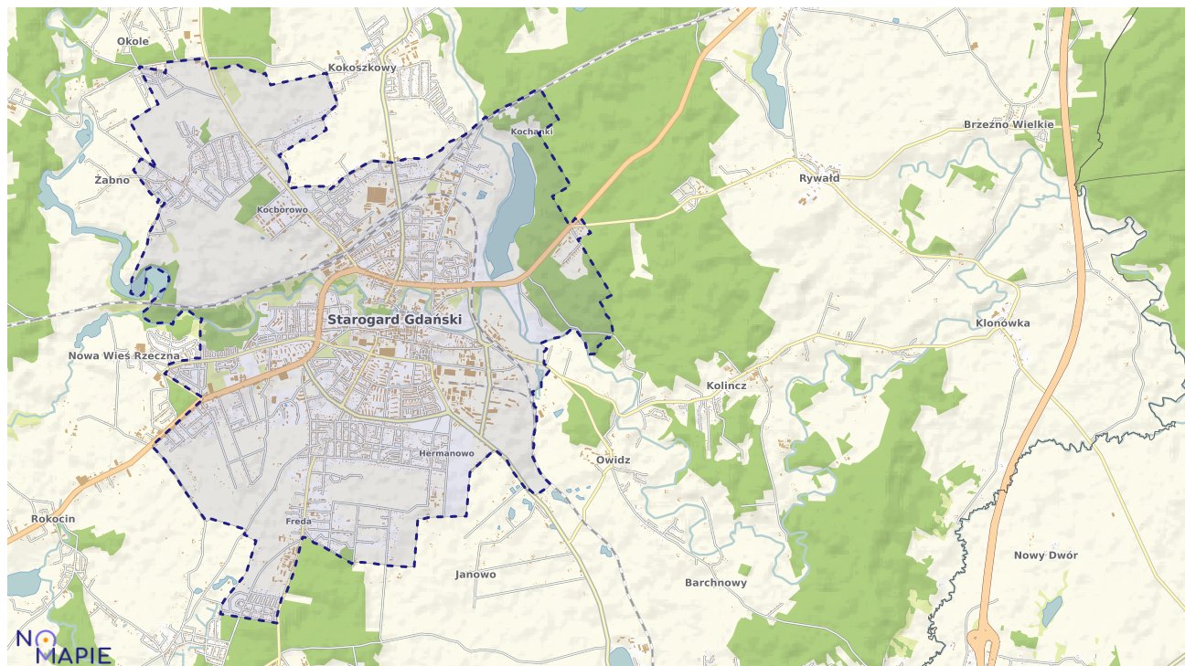 Mapa wyborów do sejmu Starogard Gdański